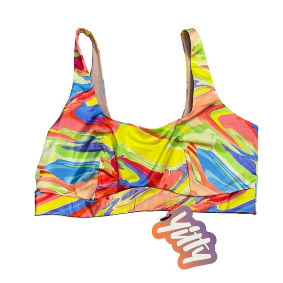 Yitty for Fabletics Vibrant Multicolor Sports Bra - Picture 1 of 6